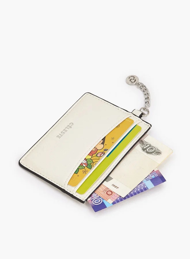 Celeste Solid Card Holder With Charm